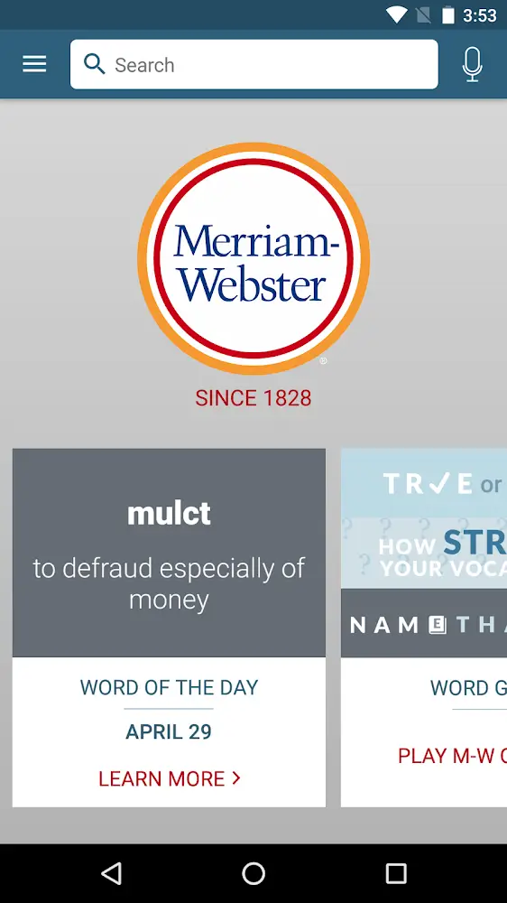 Merriam - Webster Dictionary MOD APK screenshot 1