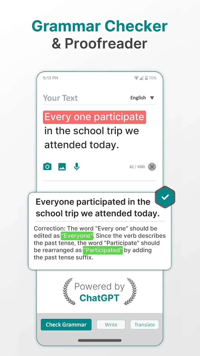 Fixy Grammar screenshot 1