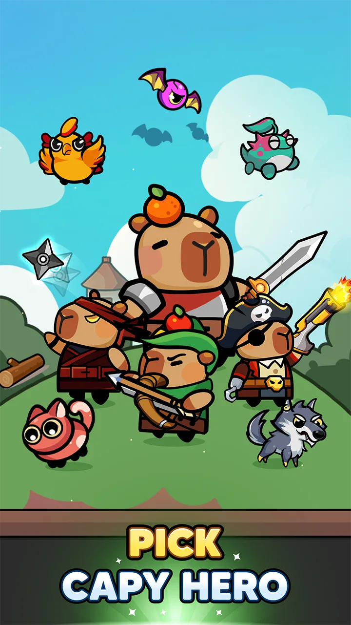 Capybara Survivor: Idle Battle screenshot 3