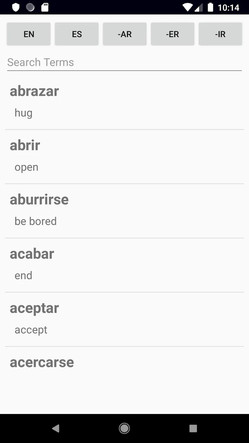 Spanish Verb Blitz Pro screenshot 2