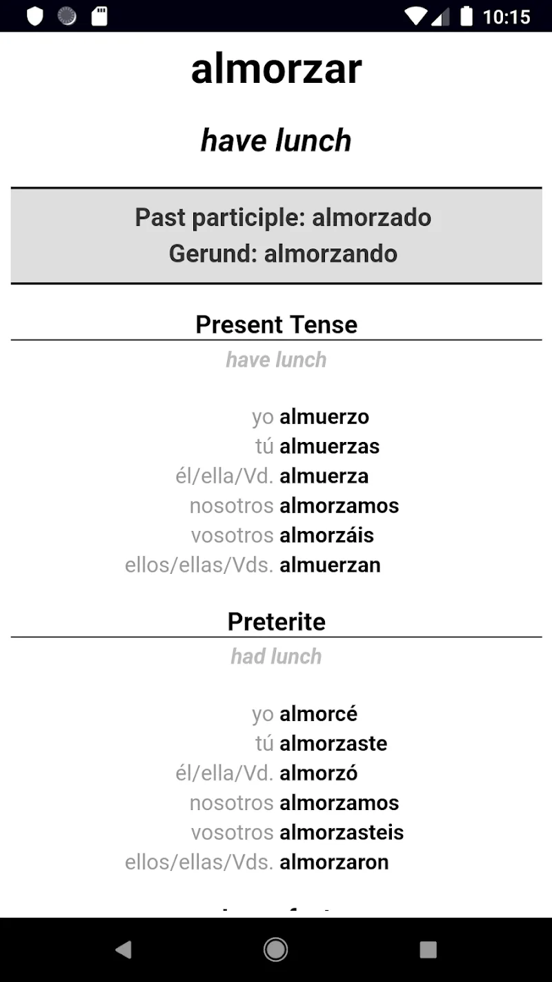 Spanish Verb Blitz Pro screenshot 3