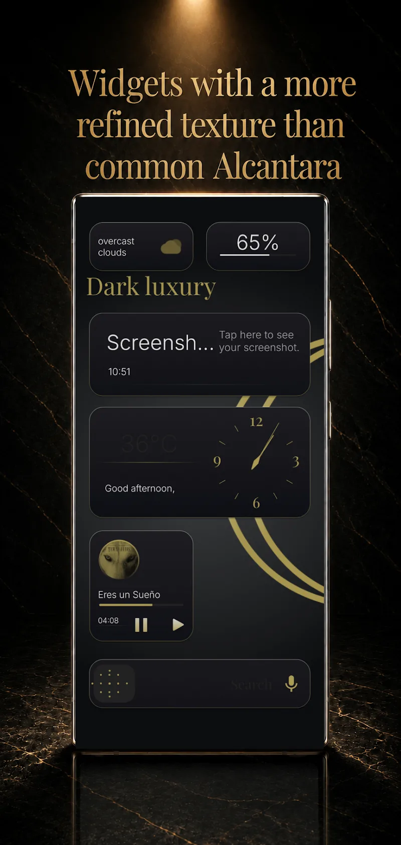 Dark Luxury KWGT Screenshot 2