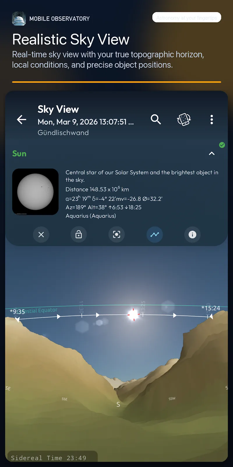 Mobile Observatory Pro screenshot 1