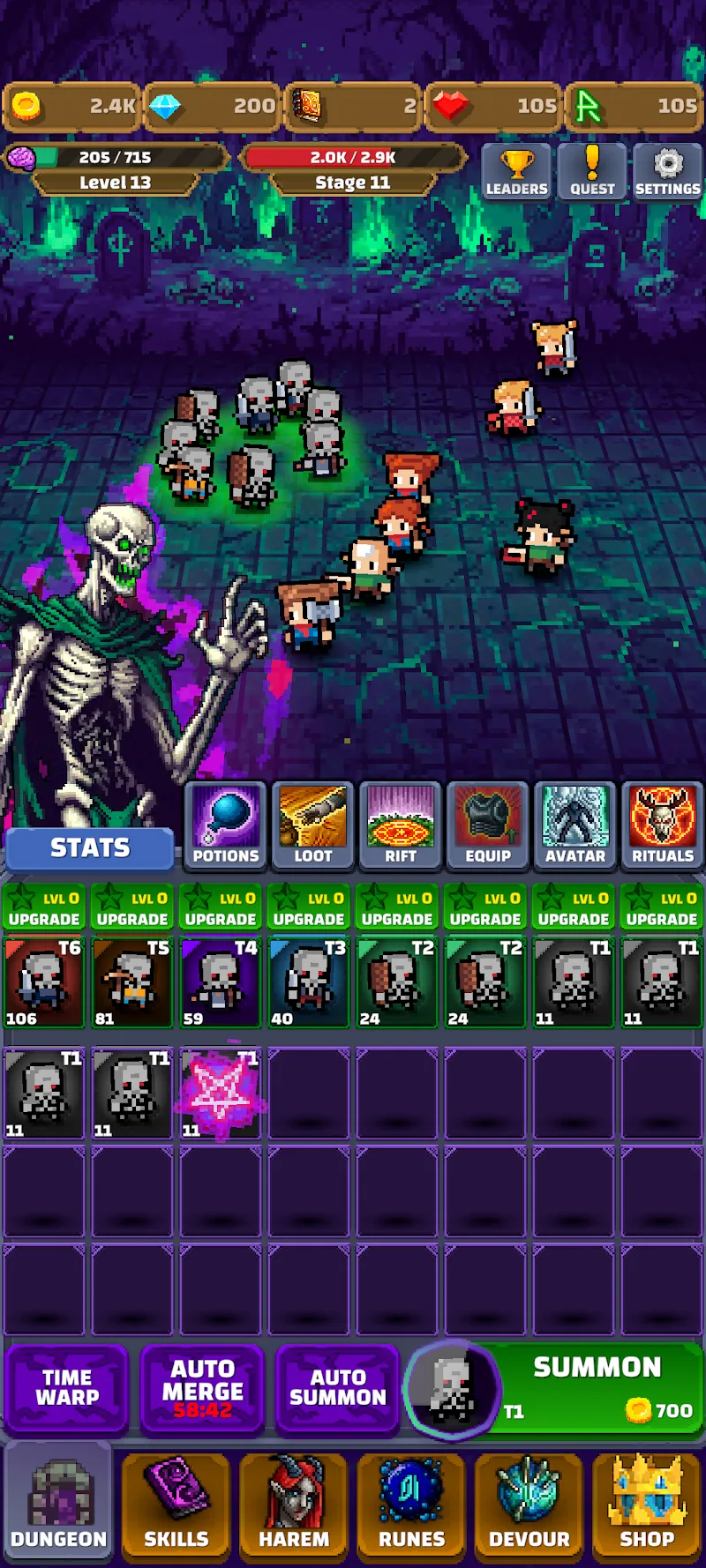 Idle Zombie Summoner screenshot 2