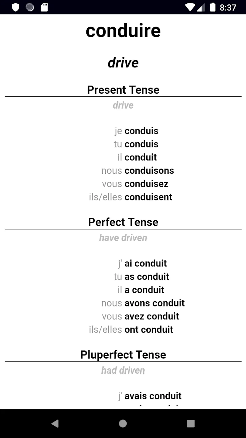 French Verb Blitz Pro screenshot 3