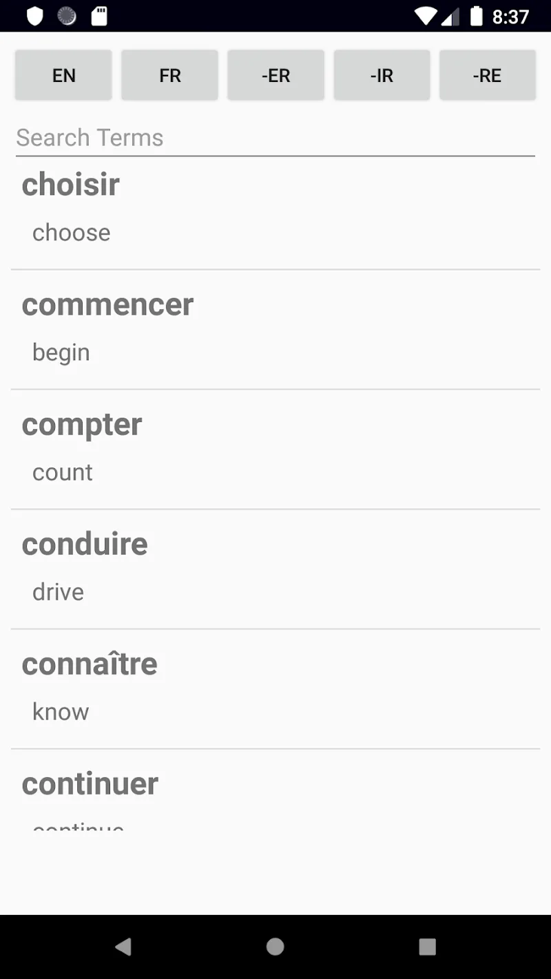 French Verb Blitz Pro screenshot 2