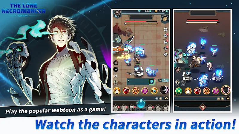 Idle RPG: Lone Necromancer screenshot 1