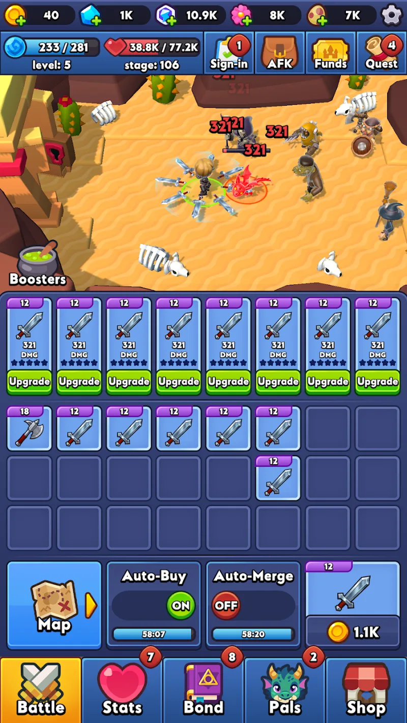 Lord of Swords gameplay screenshot 1
