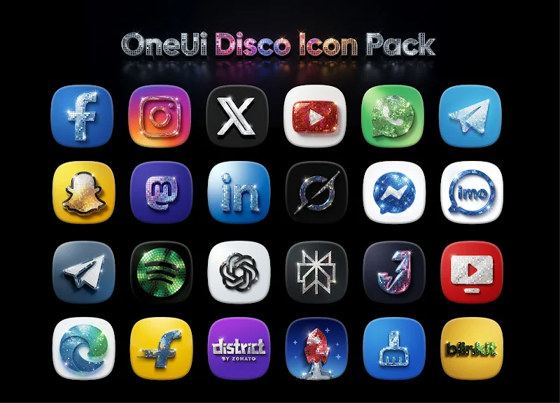 OneUi Disco Icons preview 3