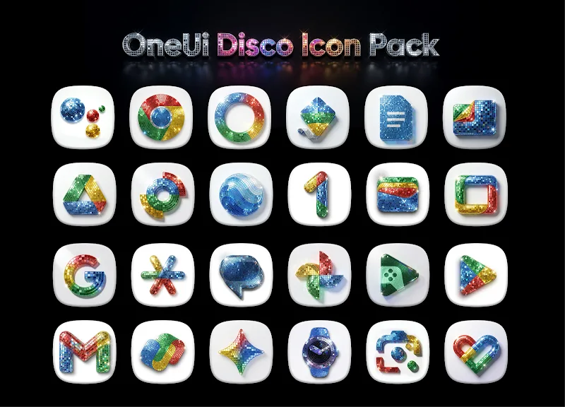 OneUi Disco Icons preview 2