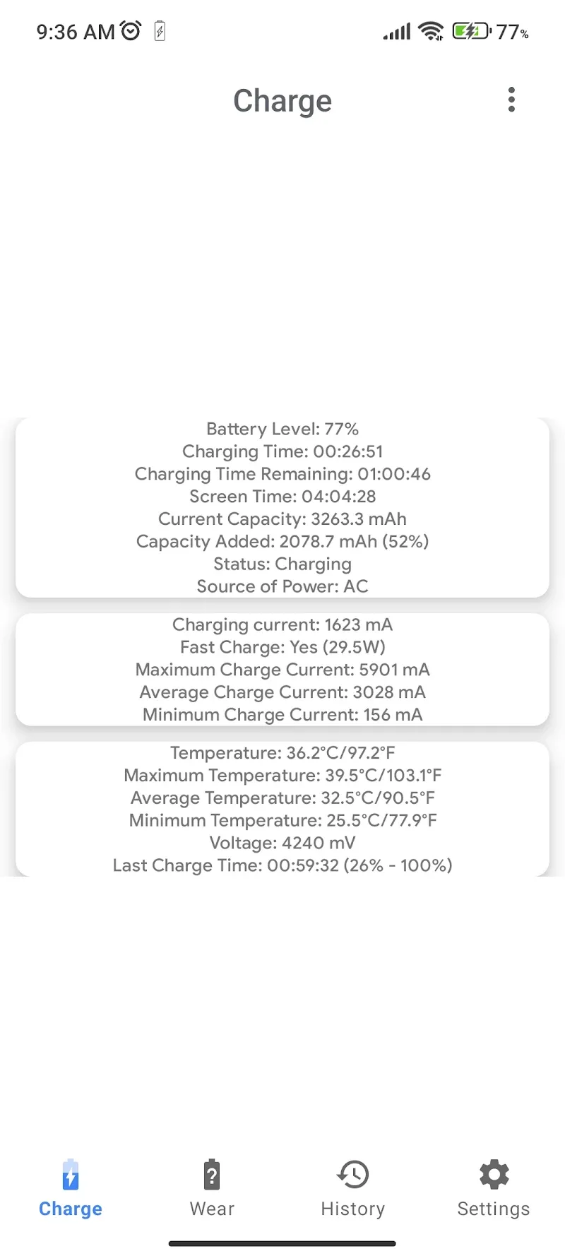 Capacity Info screenshot 2