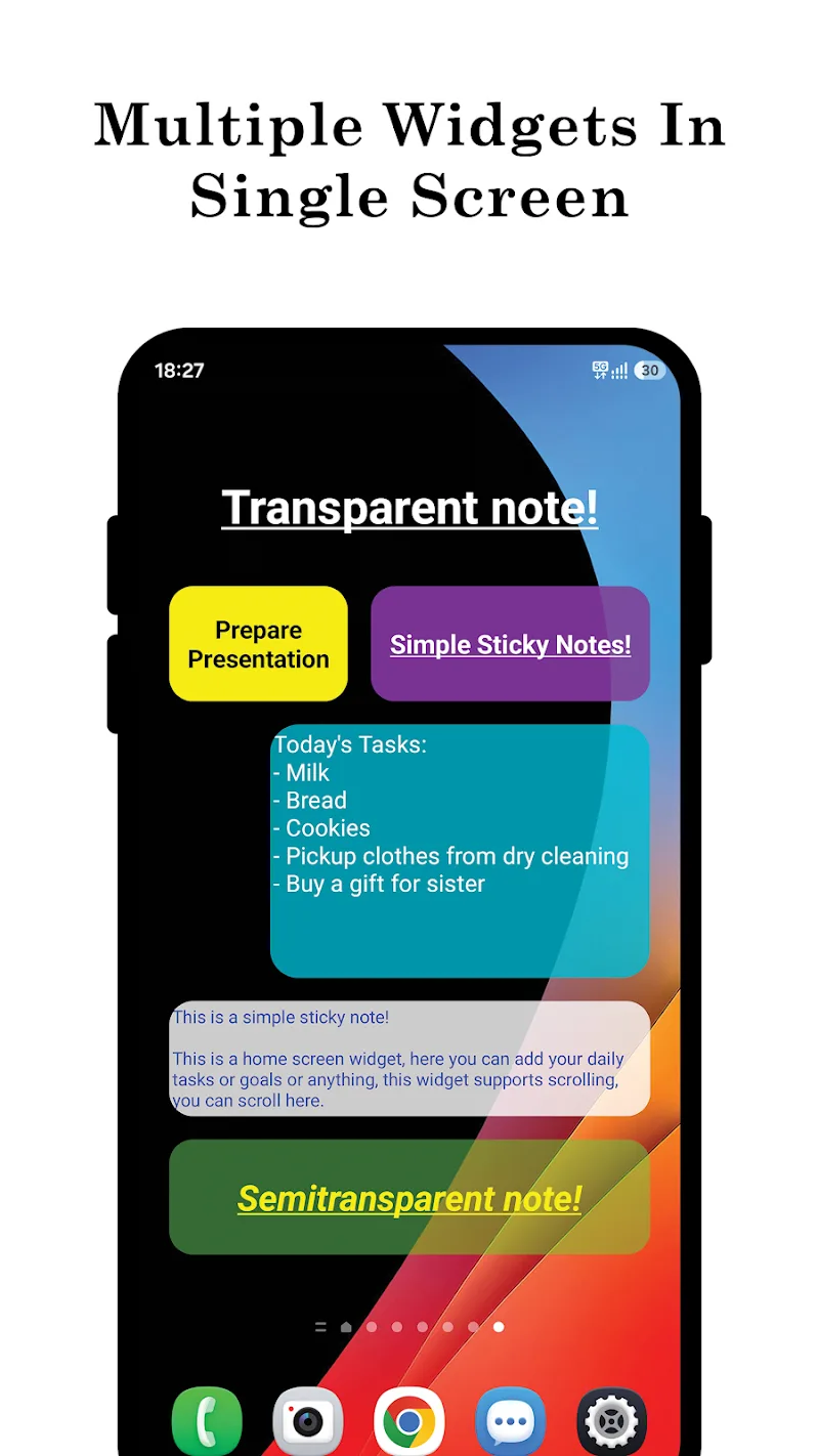 A Simple Sticky Note + Widget screenshot 1
