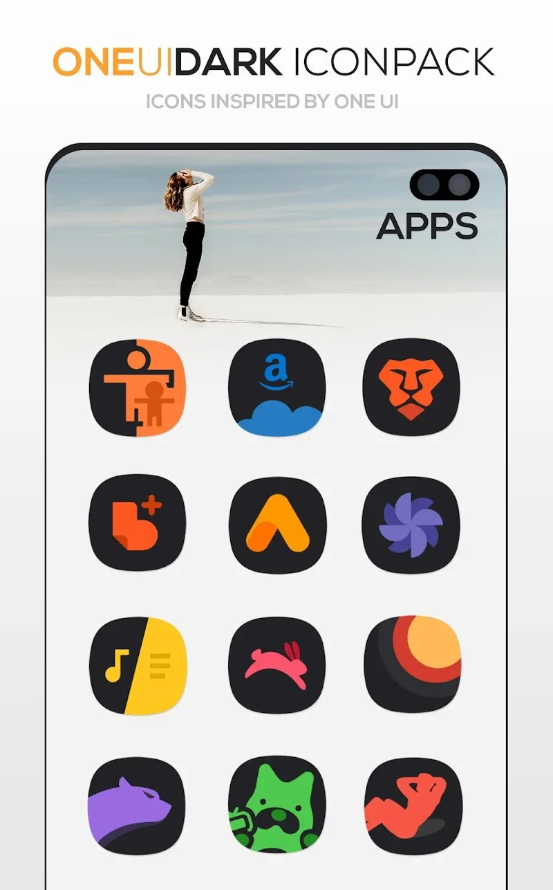 ONE UI DARK Icon Pack screenshot 5