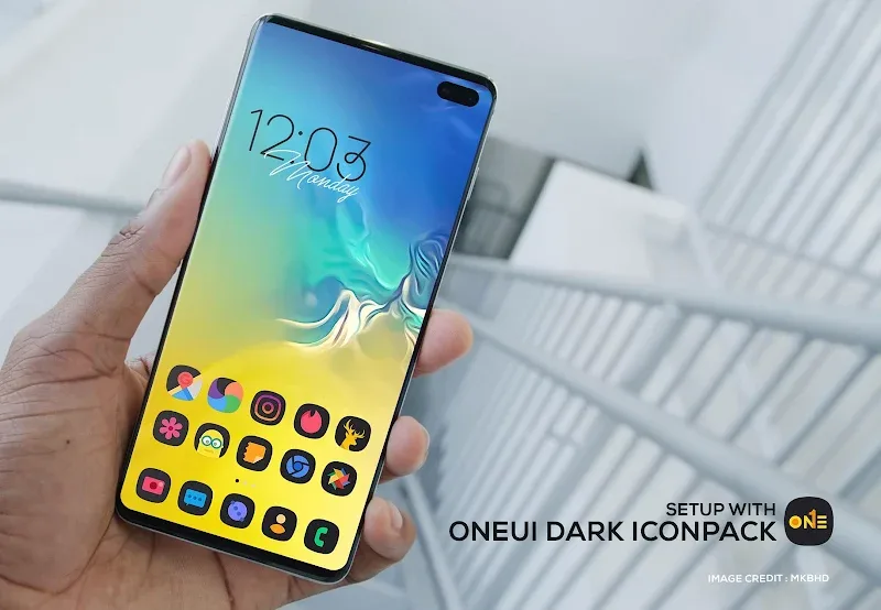 ONE UI DARK Icon Pack screenshot 1