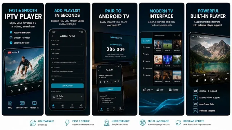 IPTV MPD Player screenshot 1
