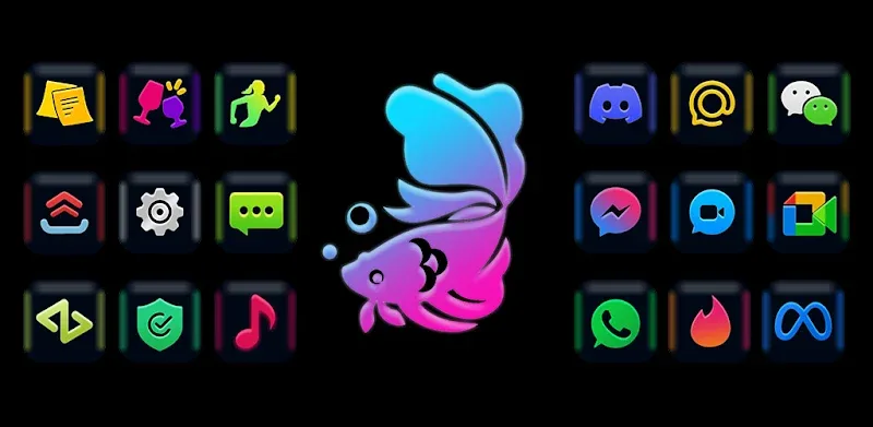 Fluorescent Icon Pack screenshot 1