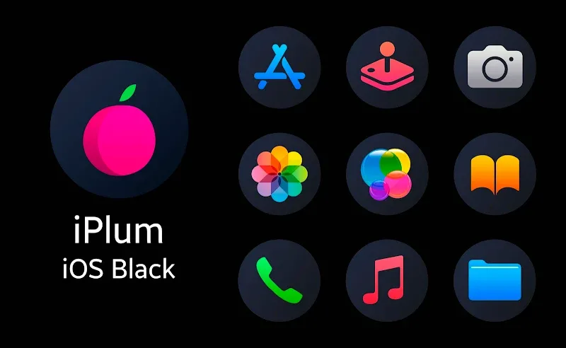Preview 1 of iPlum - Icon Pack (Round)