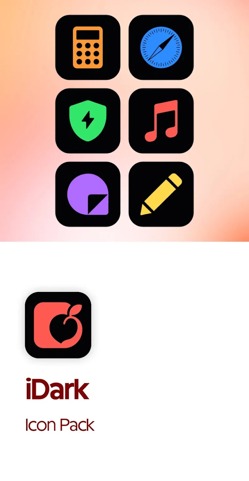 iDark OS Icon Pack screenshot 1