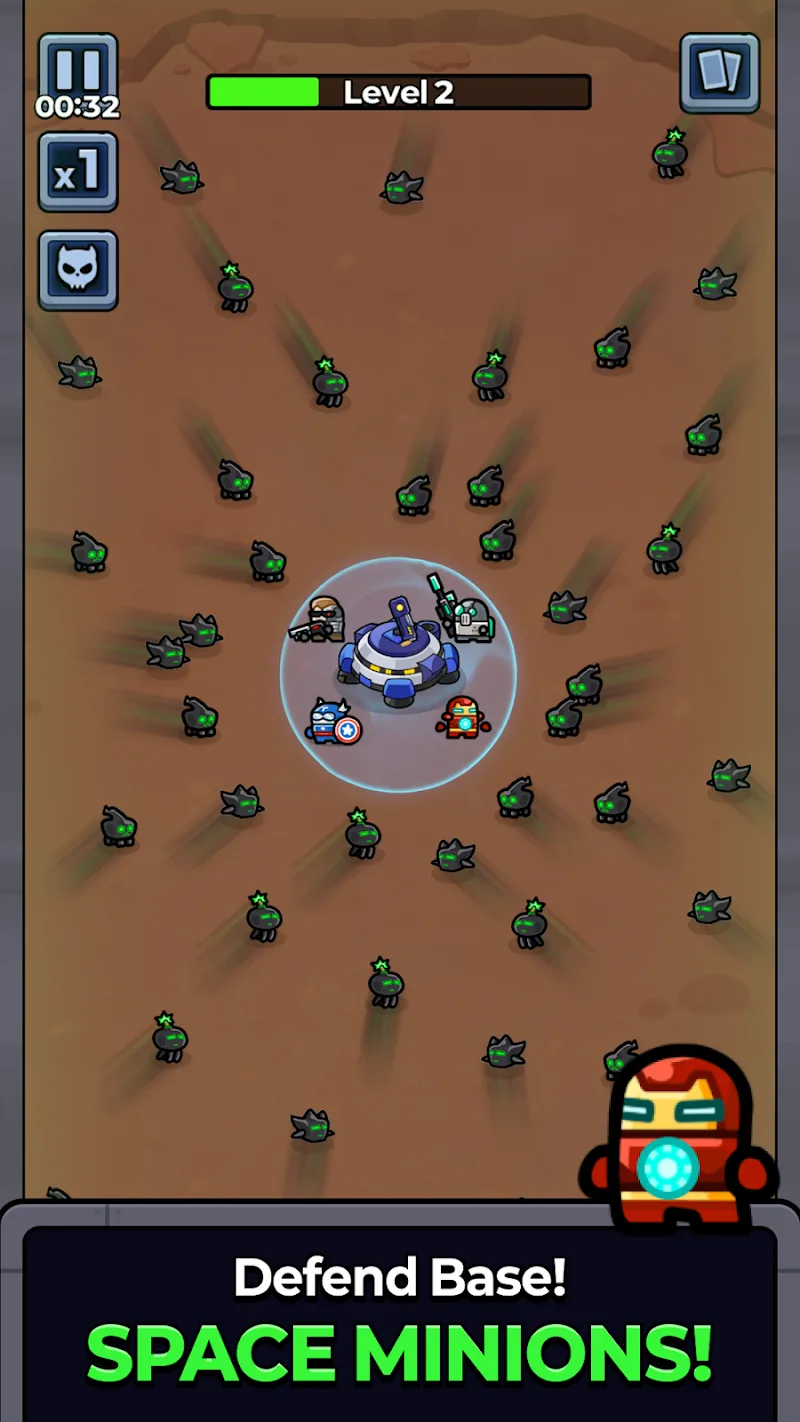 Space Minions gameplay screenshot 2