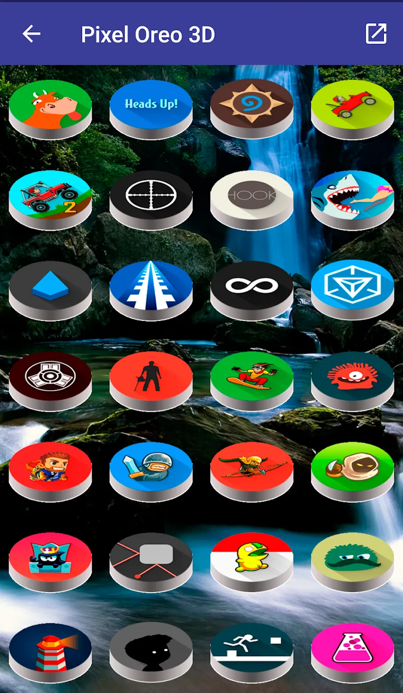 Pixel Pie 3D - Icon Pack screenshot 5