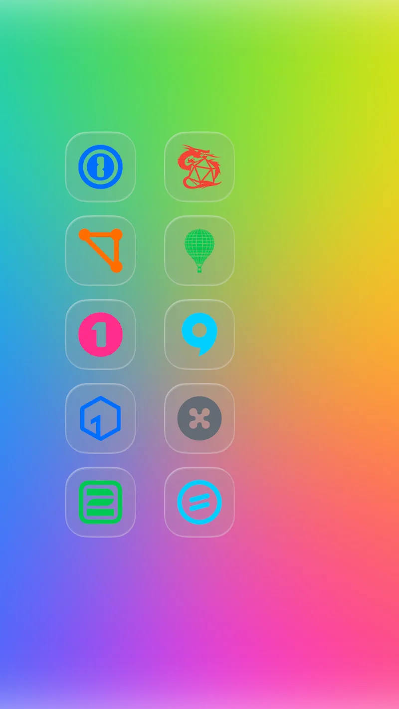 iGlass Colors OS Icon Pack screenshot 1