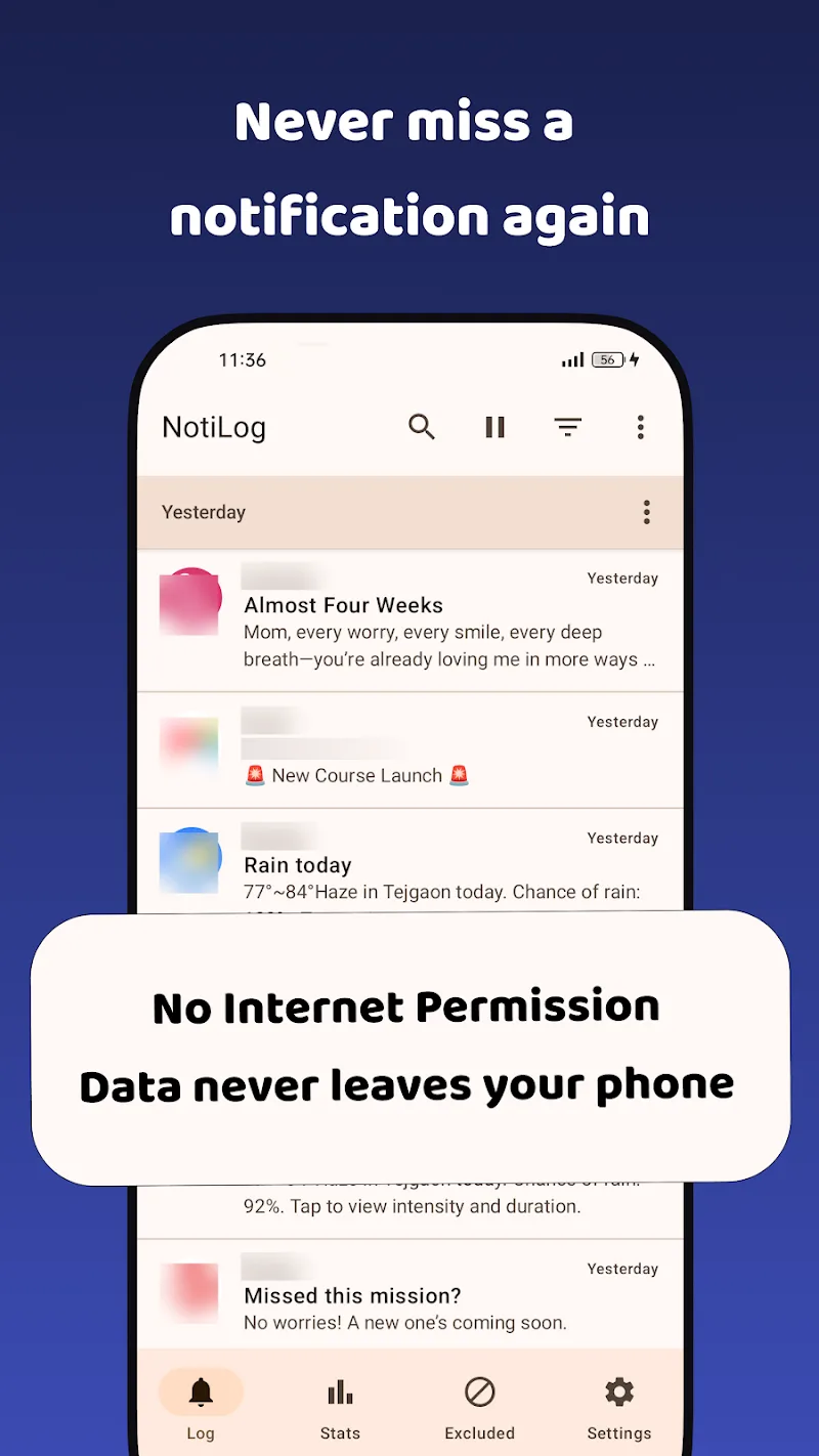 NotiLog: Notification History preview 1