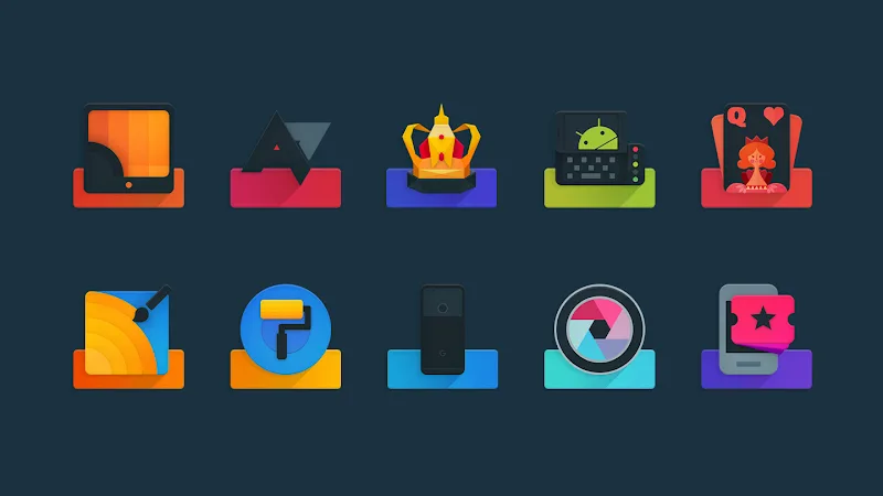 Ombre Icon Pack screenshot 1