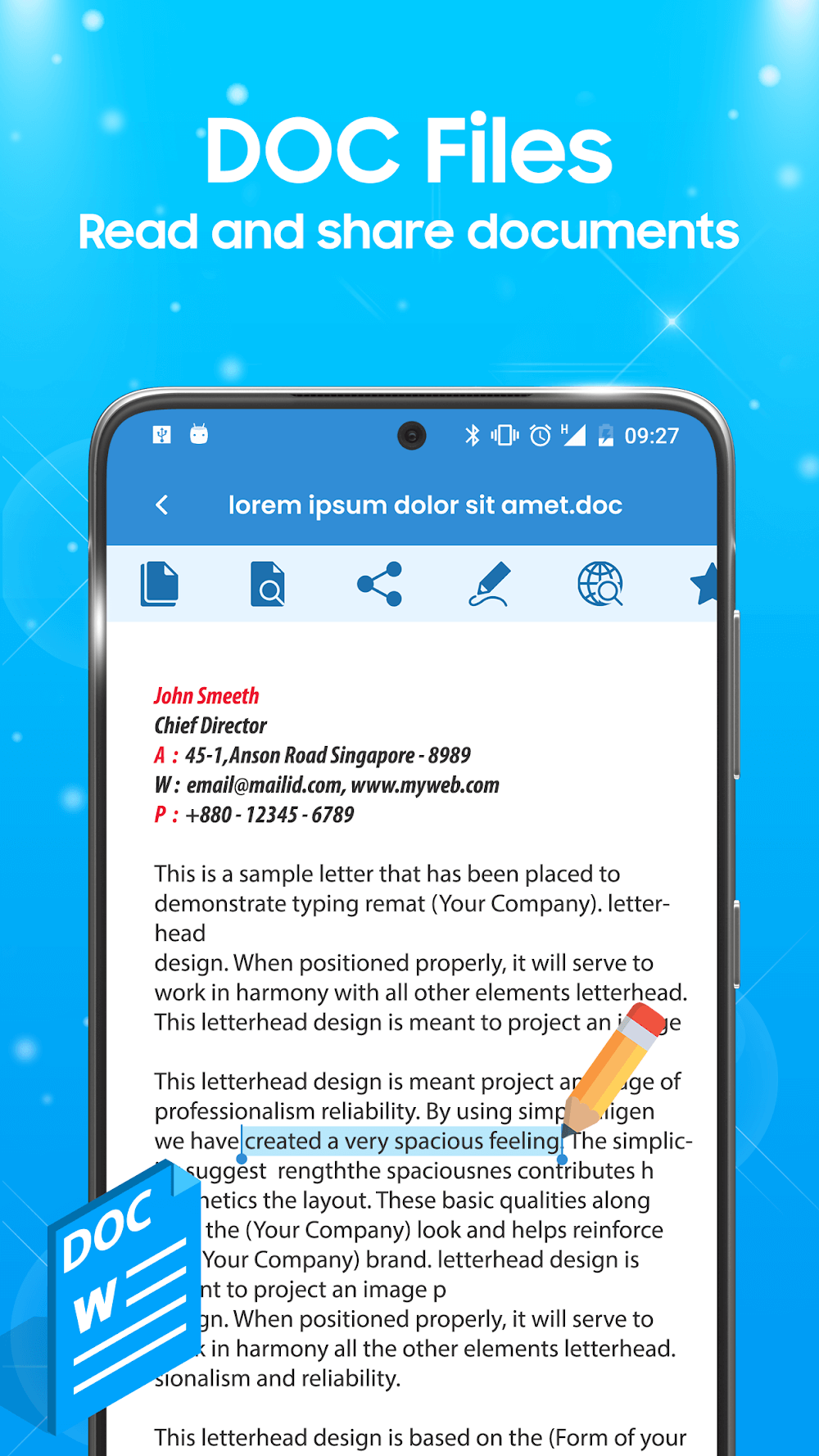 Document Reader: PDF/DOCS/XLSX screenshot 3